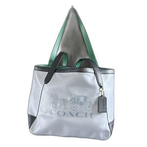 Coach Tote In Colorblock with Horse and Carriage